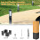 Ghojet steel rustproof mailbox post base 3.3-6 inch 7