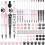 Beadable Pen Set Plastic and Wooden Beads 14cm 3