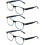 Reading Glasses Matte Translucent 3 Pairs 2