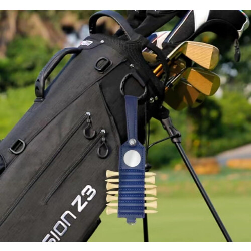 Golf Tee Holder with 7 Tees and Ball Holder Black 2