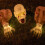 Halloween Outdoor Lighted Skeleton Arms Stake with Face 8
