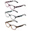 Women's Classic Floral Reading Glasses +3.50 Magnification 3