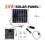 Aquarium Air Pump Solar USB Powered 20W 3