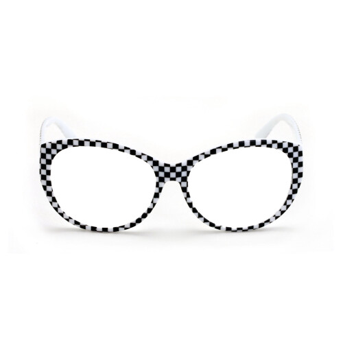 Women's oversized reading glasses clear lens oval leopard 2