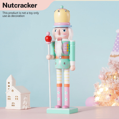 Green nutcracker figurine 38 cm Christmas decoration 1