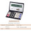 Basic Calculator Large 12-Digit Display Mini Folding Solar 5