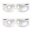 Reading Glasses Retro Style Clear Frame 2 Pairs 2