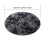Fluffy Round Rug Creamy-White 5 ft 2