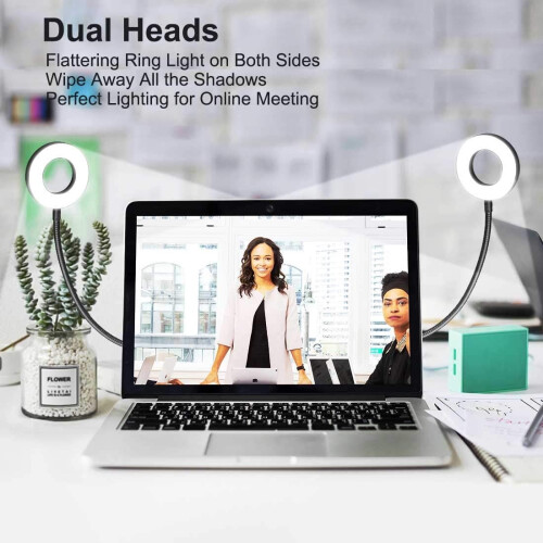 Clip-on LED Ring Light for Video Conferencing USB Desk Lamp 1