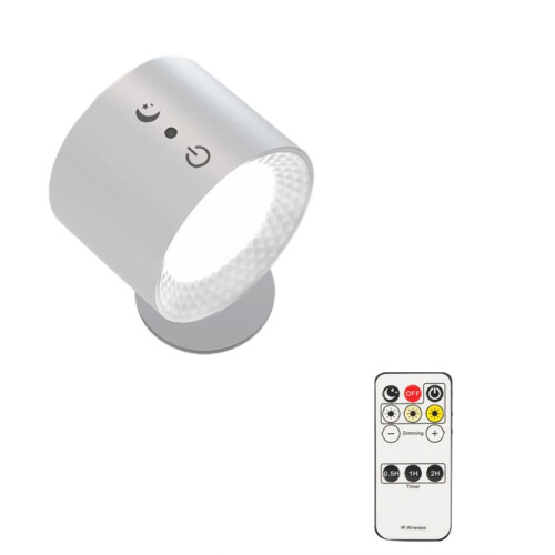 Lampes LED Rechargeables USB avec Télécommande 3 Températures de Couleur Luminosité Variable 360 Rotatif Installation Magnétique C