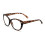 Women's oversized reading glasses clear lens oval leopard 2