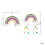 Rainbow wall hanging decor pastel pom pom 1 piece 2
