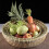 Handmade bamboo flat tray for fruit and snacks, 1 piece 6