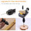 Black Aluminum Alloy Pin Vise Hand Drill with 25 Micro 5