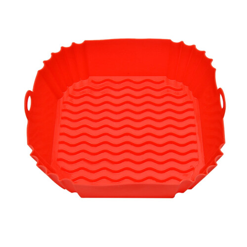 Silicone Baking Tray for Square Air Fryer Durable 2