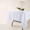 Round White Polyester Tablecloth 70 Inch Diameter 3