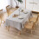 Stain Resistant Tablecloth Waterproof Faux Linen 7