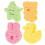 VISALY baby bath sponge set 4 pieces 2