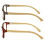Bamboo Women Reading Glasses +1.75 2 Pairs 3
