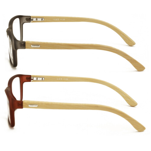 Bamboo Women Reading Glasses +1.75 2 Pairs 2