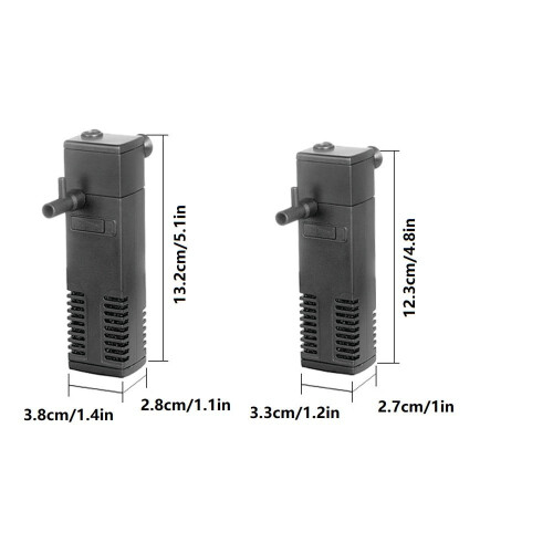 VISALY mini aquarium filter with oxygen pump 1