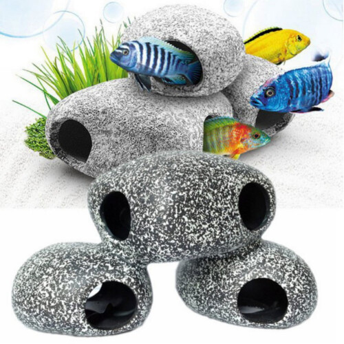 Cichlid aquarium rock decoration large hideaway