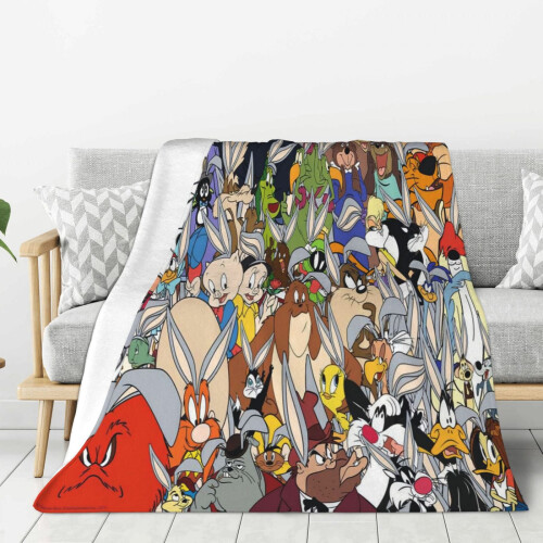 Looney Tunes plush throw blanket 40" x 30" 2