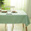 Mint Green Polyester Tablecloth Waterproof Rectangular 5