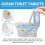 Toilet Cleaning Tablets Bleached Blue 10 Capsules 5