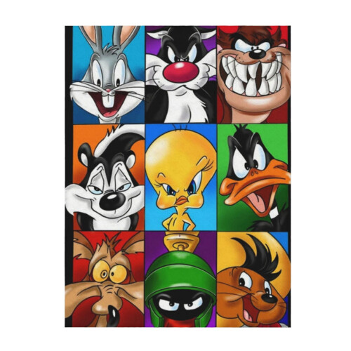 Looney Tunes plush throw blanket 80" x 60"