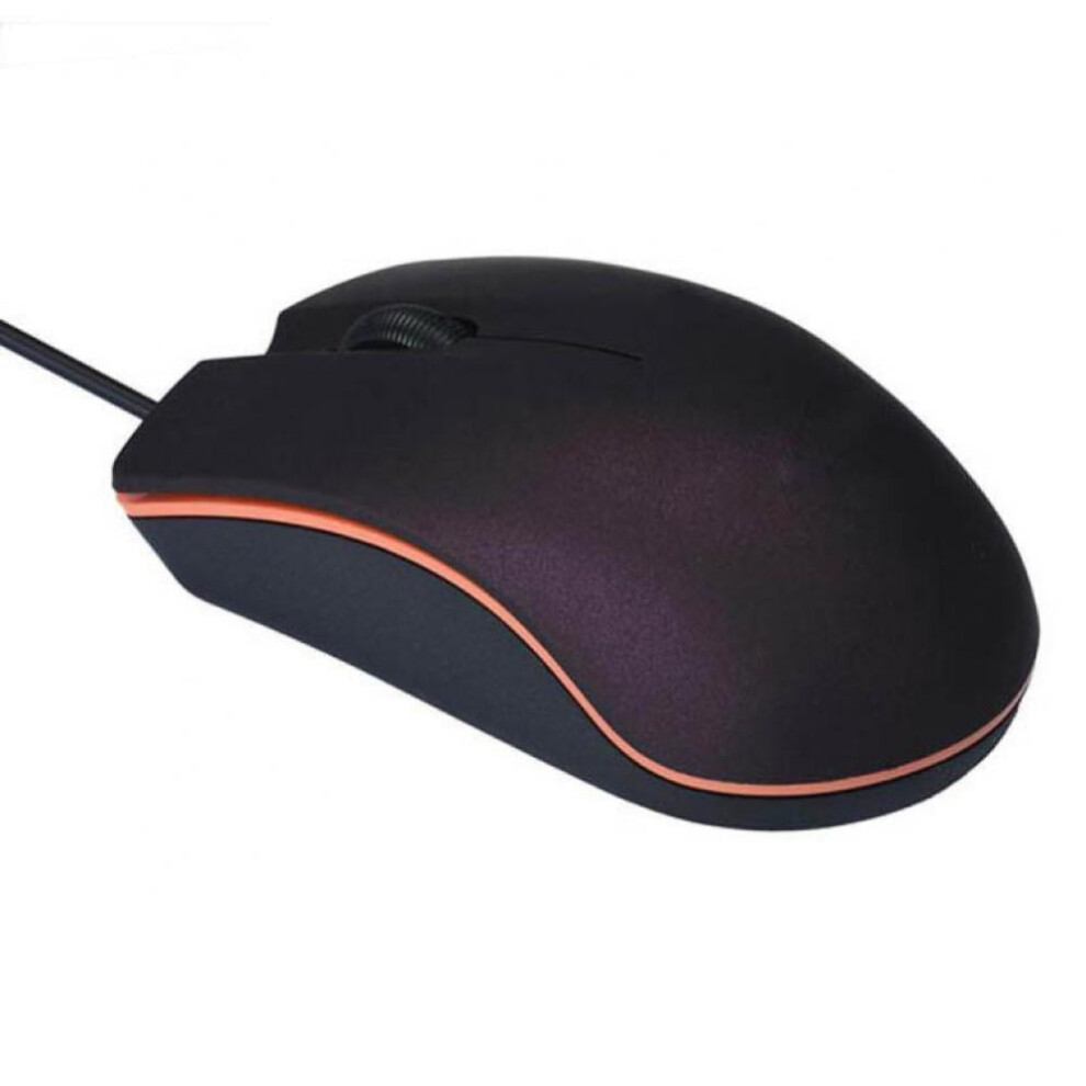 Ergonomic Wired Gaming Mouse 3 Button 1200 Dpi Usb Black 9370362063441