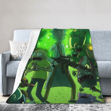 Rick and Morty fleece blanket 60 x 50 inches