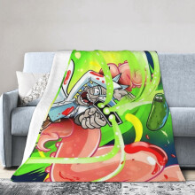 Rick and Morty fleece blanket 60 x 50 inches