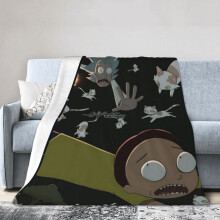 Rick and Morty fleece blanket 60 x 50 inches