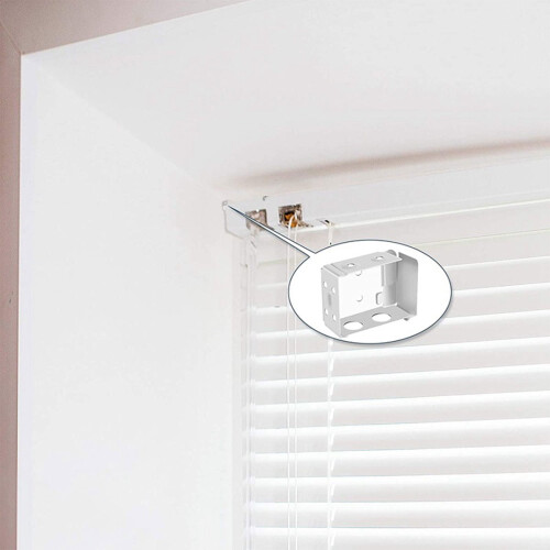 Blind Headrail Bracket Plastic Box Mounting 6 Pcs 1