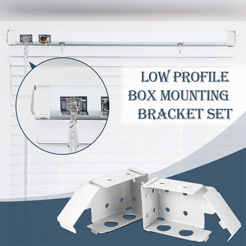 Blind Headrail Bracket Plastic Box Mounting 6 Pcs 2