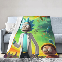 Rick and Morty fleece blanket 60 x 50 inches