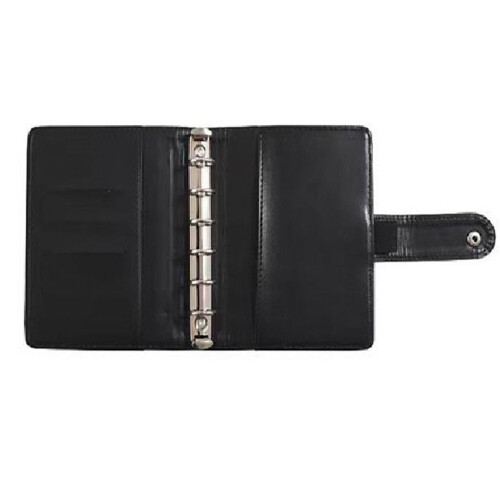 Cowhide Hand Account Notebook 45-Line Loose-Leaf 2