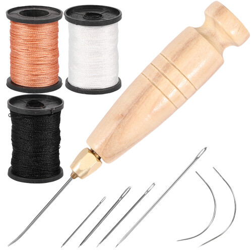 Leather Sewing Thread Kit Nylon Waxed 3 Spools 80 Yards 2