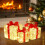 Christmas Lighted Gift Boxes Warm White 100 LED 7