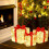 Christmas Lighted Gift Boxes Warm White 100 LED 5