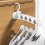 Foldable Clothes Hanger White Portable Non-Slip 6