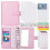 A6 Budget Binder with Zipper Envelopes Pink 2