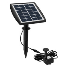 Solar fountain pump for garden and bird bath