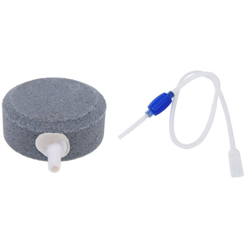 Aquarium Siphon Vacuum Pump with 4cm Air Stone