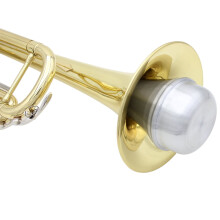Trumpet Straight Mute Aluminum Alloy Silver
