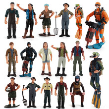 Farmer Figurine Realistic Male Female Model Toy 2 Pack