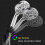 Shower Head Holder Black 360 Rotatable Wall Mount 4