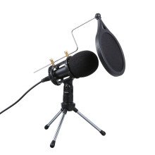 Wired Condenser Microphone 3.5mm Cardioid Studio Mic with