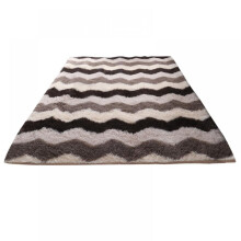 Fluffy rainbow area rug for girls' bedroom, soft shaggy